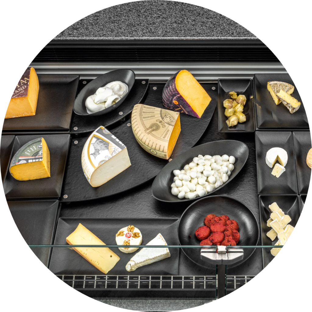 Frischetheke für Käse