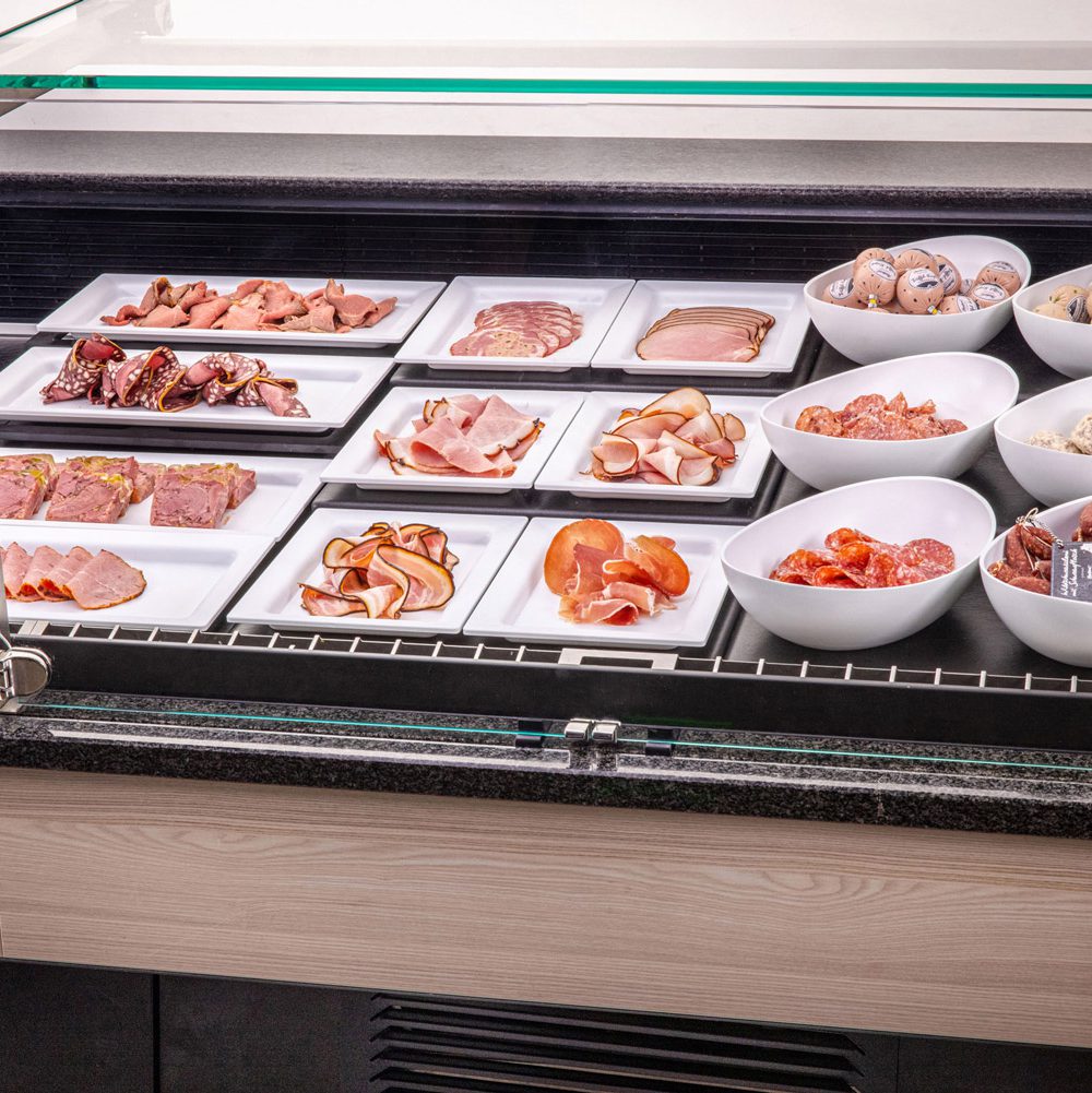 Frischetheke für Wurst