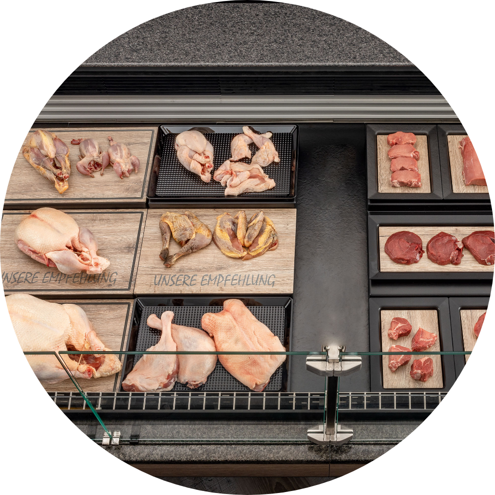 verkaufsfördernde Thekenpräsentation Beispiel