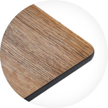 Holzoptik für Thekenausstattung 