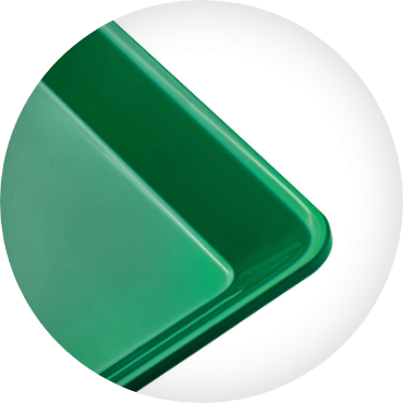 Glänzende Farben für Thekenausstattung 