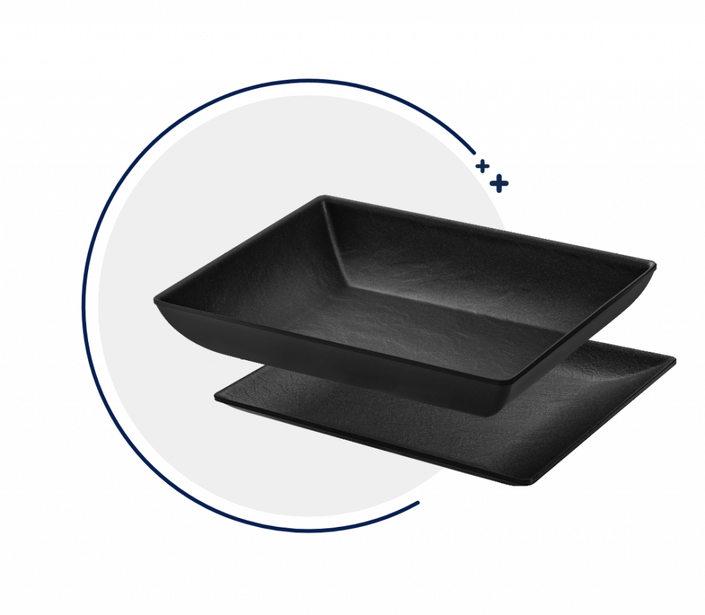 Thekenschalen und Auslagetabletts für Frischetheke