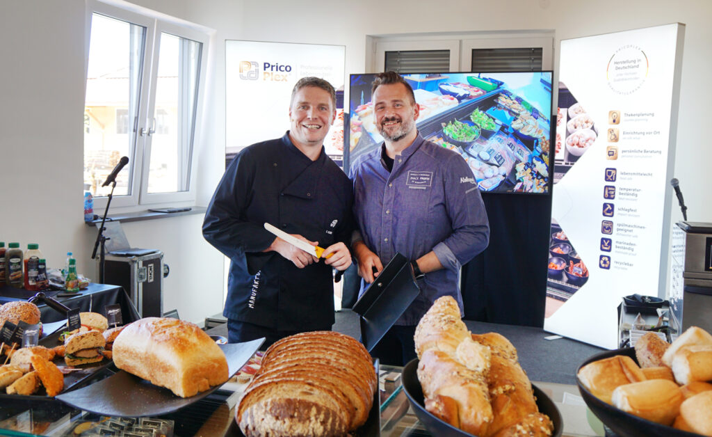 Stefan Klausmann, Bedford, und Sascha Wenderoth, Snackprofis, die Experten am ersten Snackworkshop