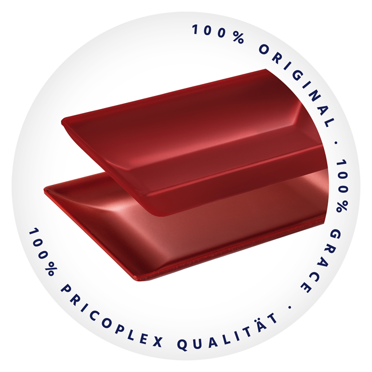 Thekenschale matt rot
