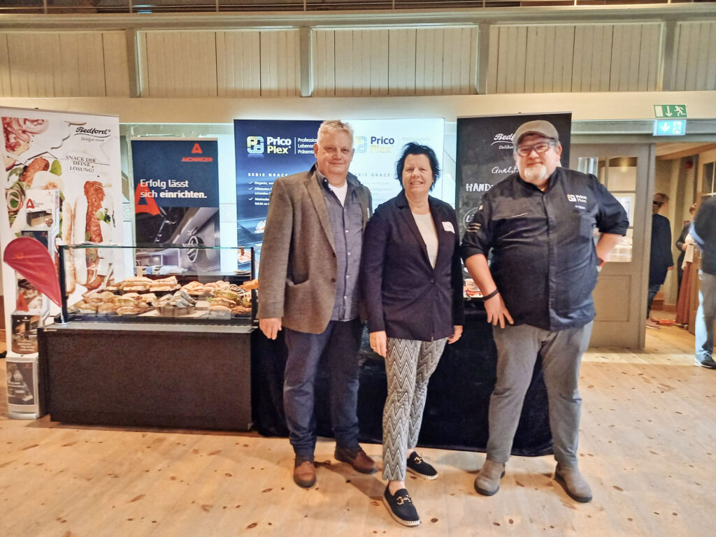PricoPlex Team beim Snackworkshop 2024: Peter Schneider, Evelyn Thunig, Klaus Wydra