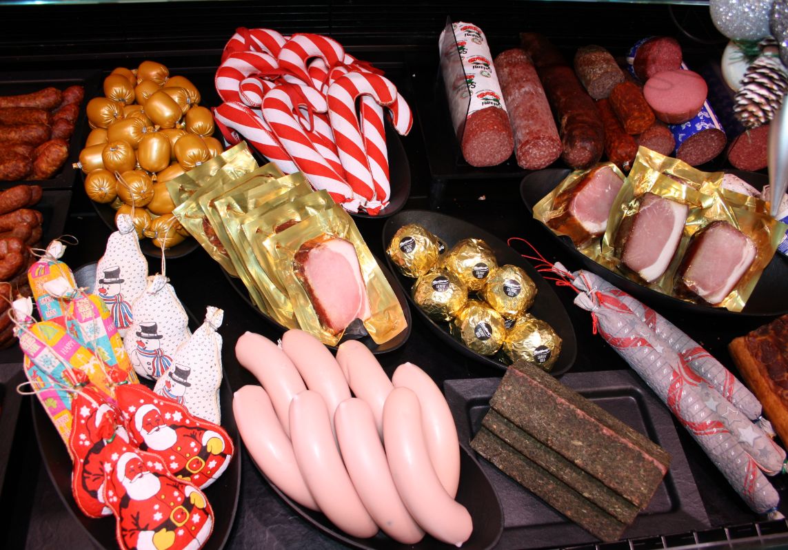 Die Theke: Hauser saisonelle Warenpräsentation