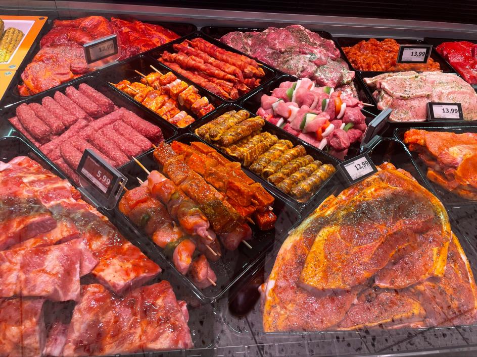 Serie FRESH mit Grillgut bei Hayunga