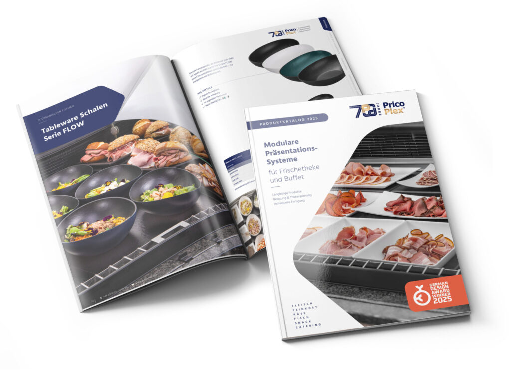 Produktkatalog 2025 für Thekenschalen und Buffetausstattung